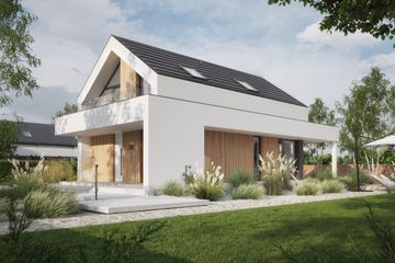  Projekt domu NewHouse 749 (KRZ1152) - projekt domu parterowego z poddaszem - Zdjęcie 2