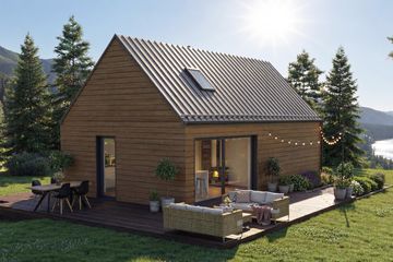  Projekt domu Kantry 4 (GDE1132) - projekt domu parterowego z poddaszem - Zdjęcie 1