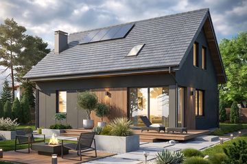  Projekt domu Krajobrazy 111 (WRN1599) - projekt domu parterowego z poddaszem - Zdjęcie 1