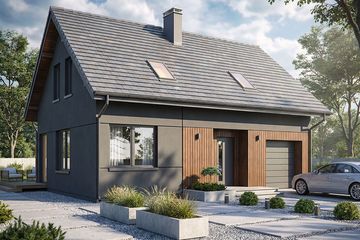  Projekt domu Krajobrazy 111 (WRN1599) - projekt domu parterowego z poddaszem - Zdjęcie 2