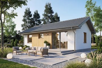  Projekt domu Krajobrazy 122 (WRN1609) - projekt domu parterowego - Zdjęcie 1