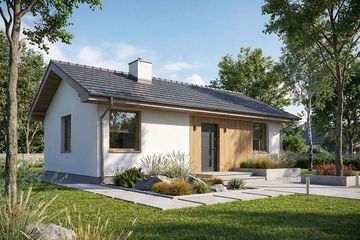  Projekt domu Krajobrazy 122 (WRN1609) - projekt domu parterowego - Zdjęcie 2