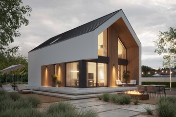  Projekt domu NewHouse 747 (KRZ1153) - projekt domu parterowego z poddaszem - Zdjęcie 2