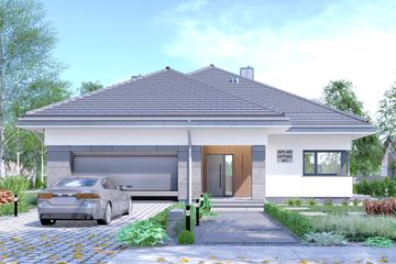  Projekt domu APS 401 Optima wariant 2 (LUA1691) - projekt domu parterowego - Zdjęcie 3