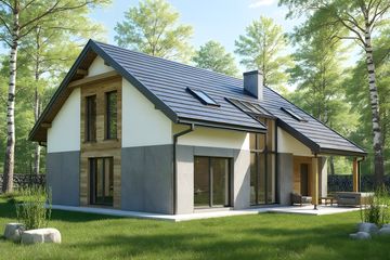  Projekt domu HG-C1N (KRM1102) - projekt domu parterowego z poddaszem - Zdjęcie 4