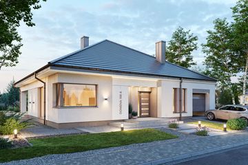  Projekt domu Domena 168 A (WRW1434) - projekt domu parterowego - Zdjęcie 1
