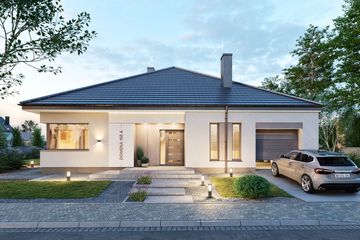  Projekt domu Domena 168 A (WRW1434) - projekt domu parterowego - Zdjęcie 3