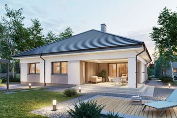  Projekt domu Domena 168 A (WRW1434) - projekt domu parterowego - Zdjęcie 4