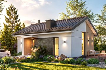  Projekt domu Domidea 12 w4 (WAC1133) - projekt domu parterowego - Zdjęcie 1
