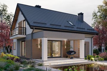  Projekt domu APS 254 wariant 3 (LUA1693) - projekt domu parterowego z poddaszem - Zdjęcie 3