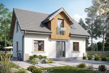  Projekt domu Krajobrazy 103 (WRN1596) - projekt domu parterowego z poddaszem - Zdjęcie 1