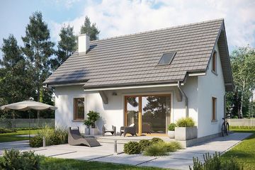  Projekt domu Krajobrazy 103 (WRN1596) - projekt domu parterowego z poddaszem - Zdjęcie 2