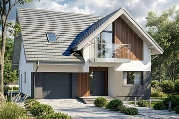  Projekt domu Krajobrazy 109 (WRN1597) - projekt domu parterowego z poddaszem - Zdjęcie 1