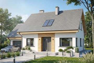  Projekt domu Krajobrazy 115 (WRN1605) - projekt domu parterowego z poddaszem - Zdjęcie 1