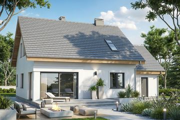  Projekt domu Krajobrazy 115 (WRN1605) - projekt domu parterowego z poddaszem - Zdjęcie 2