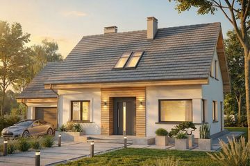  Projekt domu Krajobrazy 115 (WRN1605) - projekt domu parterowego z poddaszem - Zdjęcie 3