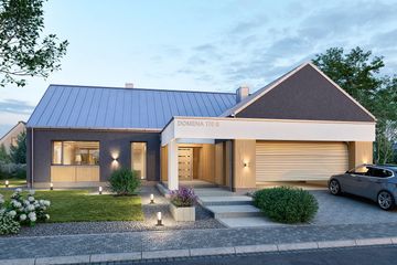  Projekt domu Domena 170 B (WRW1433) - projekt domu parterowego - Zdjęcie 1