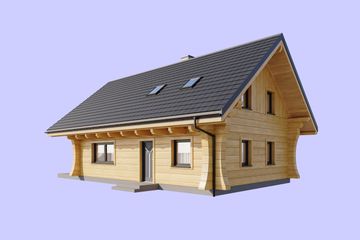  Projekt domu L-308 X (SLU1063) - projekt domu parterowego z poddaszem - Zdjęcie 3