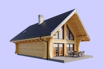  Projekt domu L-308 X (SLU1063) - projekt domu parterowego z poddaszem - Zdjęcie 4