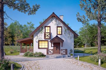  Projekt domu Aksamitka 4 (BSA2403) - projekt domu parterowego z poddaszem - Zdjęcie 4