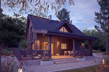  Projekt domu Aksamitka 4 (BSA2403) - projekt domu parterowego z poddaszem - Zdjęcie 7