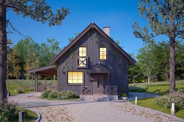  Projekt domu Aksamitka 4 (BSA2403) - projekt domu parterowego z poddaszem - Zdjęcie 9