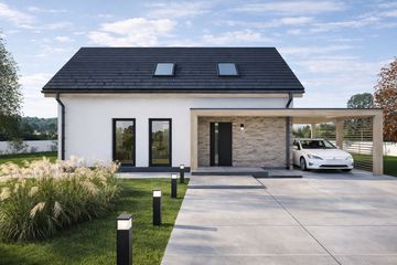  Projekt domu D1S-81 (JGD1001) - projekt domu parterowego z poddaszem - Zdjęcie 2