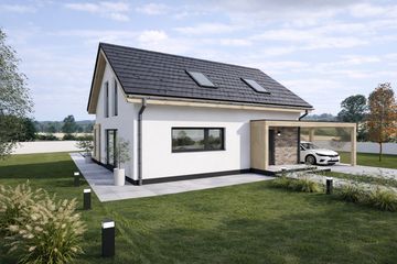  Projekt domu D2S-85 (JGD1003) - projekt domu parterowego z poddaszem - Zdjęcie 5