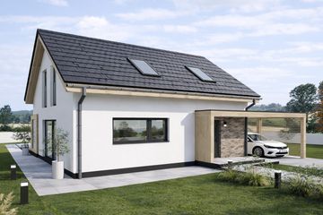  Projekt domu D2S-85 (JGD1003) - projekt domu parterowego z poddaszem - Zdjęcie 1