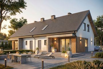  Projekt domu Krajobrazy 130 (WRN1607) - projekt domu parterowego z poddaszem - Zdjęcie 3