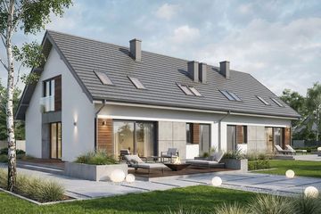  Projekt domu Krajobrazy 136 (WRN1602) - projekt domu parterowego z poddaszem - Zdjęcie 1