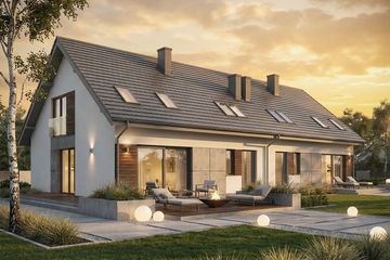  Projekt domu Krajobrazy 136 (WRN1602) - projekt domu parterowego z poddaszem - Zdjęcie 3