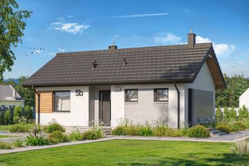  Projekt domu Tania 5 B paliwo stałe (WOE1222) - projekt domu parterowego - Zdjęcie 2