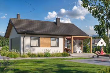  Projekt domu Tania 5 B paliwo stałe (WOE1222) - projekt domu parterowego - Zdjęcie 4