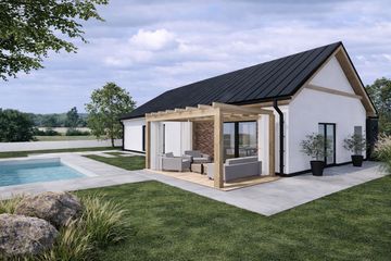  Projekt domu P1-96 (JGD1005) - projekt domu parterowego - Zdjęcie 2