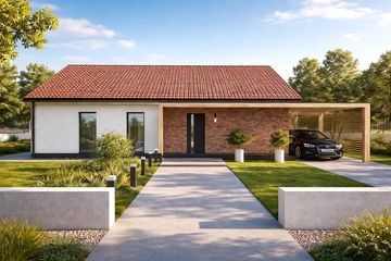  Projekt domu P4-100 (JGD1009) - projekt domu parterowego - Zdjęcie 1