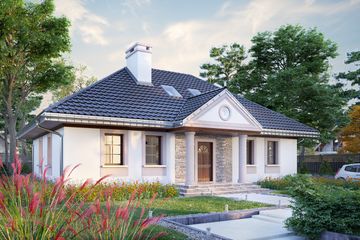  Projekt domu Aleksandria Tura (1756) (KRD3099) - projekt domu parterowego z poddaszem - Zdjęcie 1