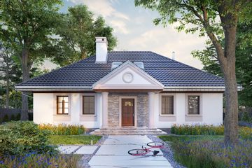  Projekt domu Aleksandria Tura (1756) (KRD3099) - projekt domu parterowego z poddaszem - Zdjęcie 2