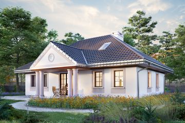  Projekt domu Aleksandria Tura (1756) (KRD3099) - projekt domu parterowego z poddaszem - Zdjęcie 4