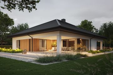  Projekt domu NewHouse 771 w2 (KRZ1155) - projekt domu parterowego - Zdjęcie 1