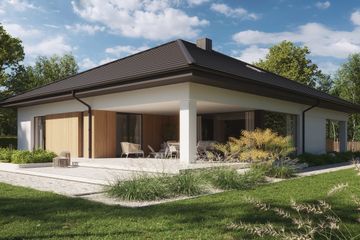  Projekt domu NewHouse 771 w2 (KRZ1155) - projekt domu parterowego - Zdjęcie 2