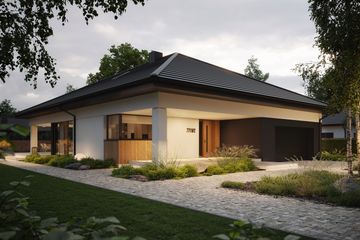  Projekt domu NewHouse 771 w2 (KRZ1155) - projekt domu parterowego - Zdjęcie 9