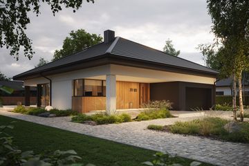  Projekt domu NewHouse 771 w3 (KRZ1156) - projekt domu parterowego - Zdjęcie 2