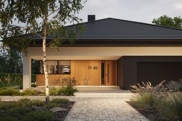  Projekt domu NewHouse 771 w3 (KRZ1156) - projekt domu parterowego - Zdjęcie 4