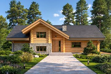  Projekt domu Kirke (BBI1023) - projekt domu parterowego z poddaszem - Zdjęcie 1