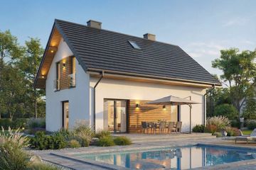  Projekt domu Jestem u siebie 90 (GDF1011) - projekt domu parterowego z poddaszem - Zdjęcie 2