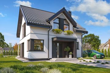  Projekt domu Przyjemny 4 (WAH2168) - projekt domu parterowego z poddaszem - Zdjęcie 2