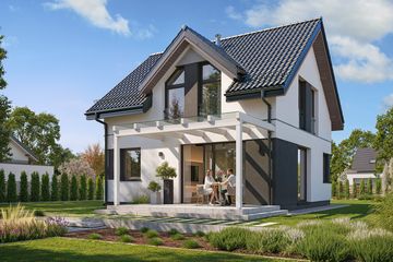  Projekt domu Przyjemny 4 (WAH2168) - projekt domu parterowego z poddaszem - Zdjęcie 4