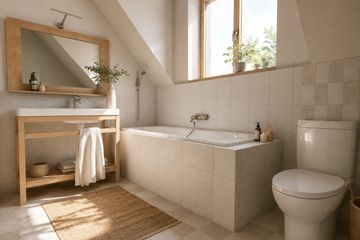 Projekt domu Kos (372) - parterowy z poddaszem dom o powierzchni 101,20 m², dach dwuspadowy - ujęcie 3
