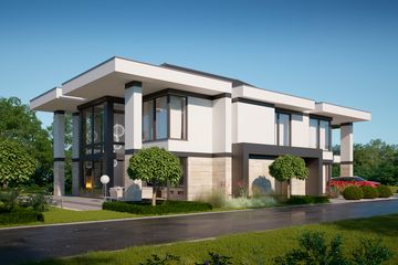 Projekt domu LK&1337 - z pełnym piętrem dom o powierzchni 346,01 m², dach kopertowy - ujęcie 3